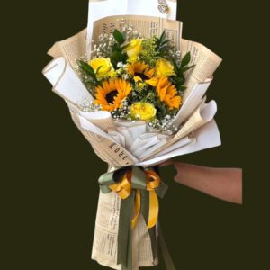 Ramos de Rosas y Girasoles