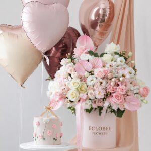 Elegante Caja de Arreglo Floral